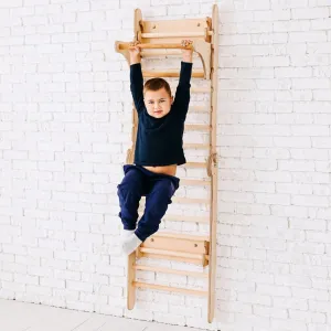 2in1 Wooden Swedish Wall / Climbing Ladder for Children   Swing Set