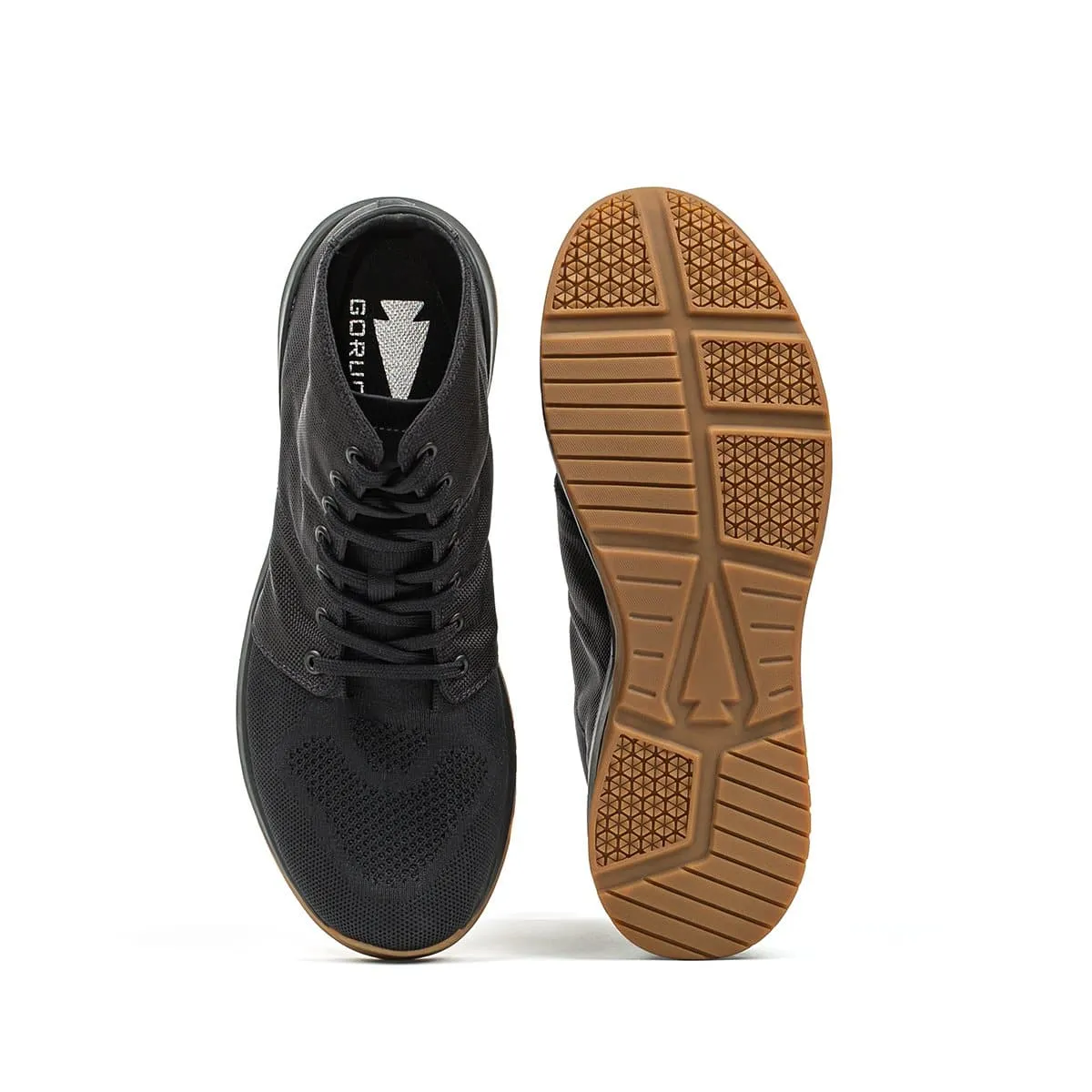 Ballistic Trainers - Mid Top - Black   Gum