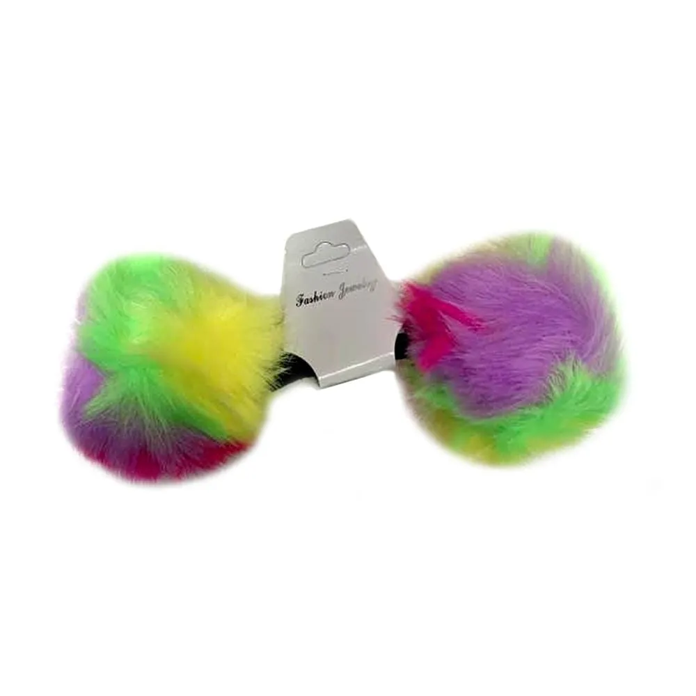 BE U | Fur Ball Ponytail Holder