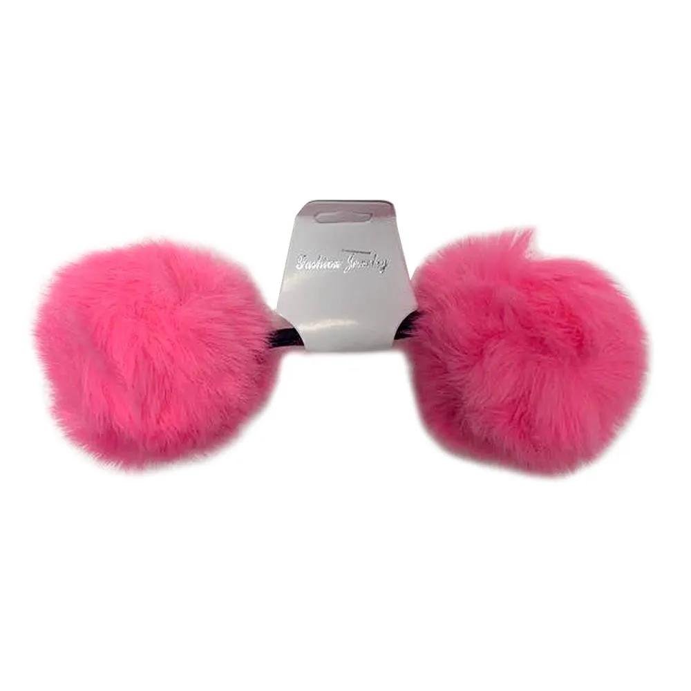 BE U | Fur Ball Ponytail Holder