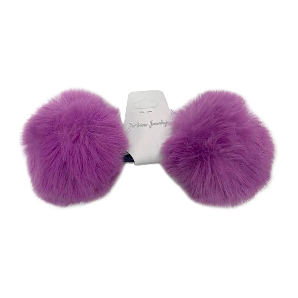 BE U | Fur Ball Ponytail Holder