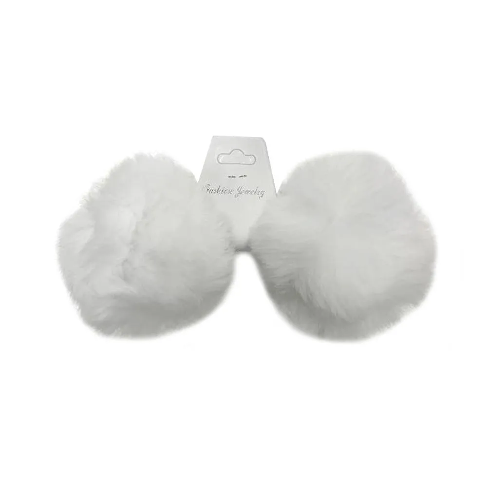 BE U | Fur Ball Ponytail Holder