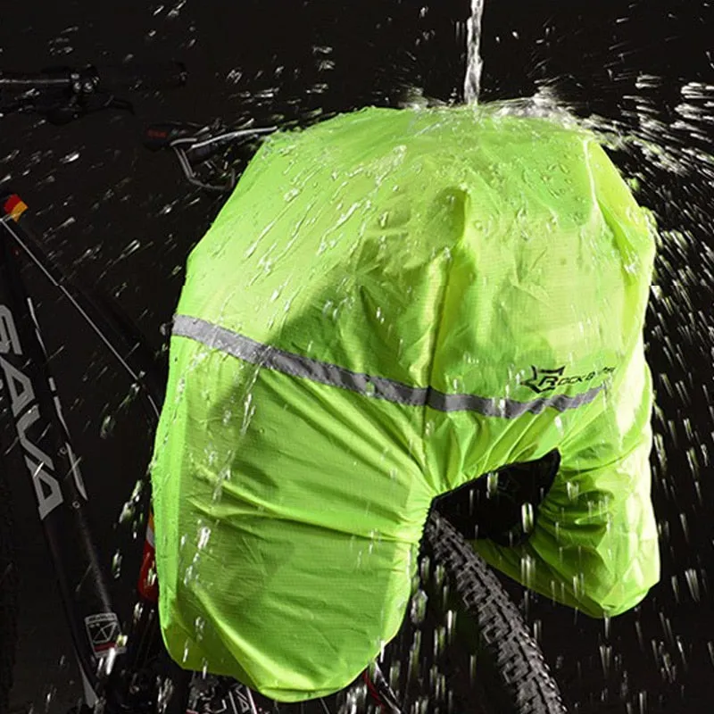 Bicycle Carrier Bag Bike Rack Bag Trunk Pannier Cycling Multifunctional Travel Bag with Rain Cover