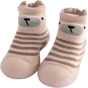 Boy Slippers Sports Kids Toddler Baby Boys Girls Solid Warm Knit Soft Sole Rubber Shoes Sock Slipper Boys Slippers Pug